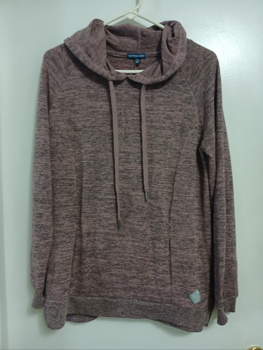 Southeren Shirt SSCO Womens Heathered Mauve Pullover Hoodie Md.